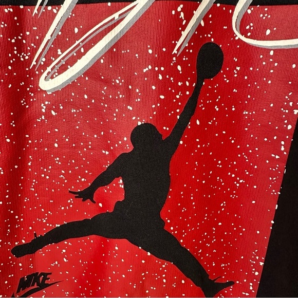 Vintage Nike Air Jordan  Flight Sweatshirt Adult XXL Black Red - Picture 3 of 12
